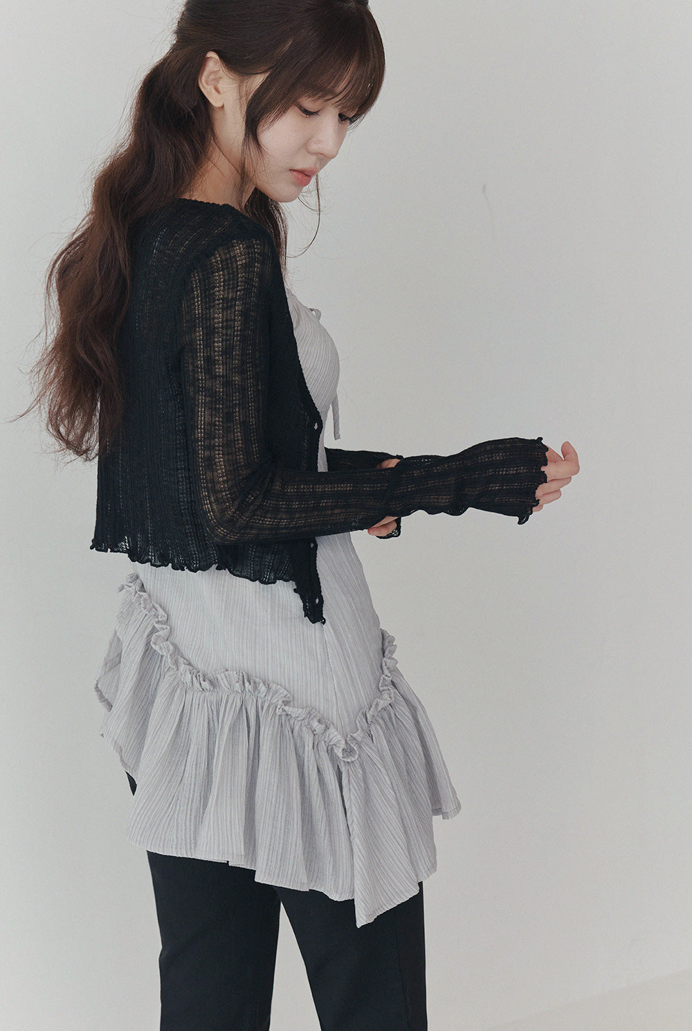[TWEE] Cardigan d'été transparent à manches longues Mollin