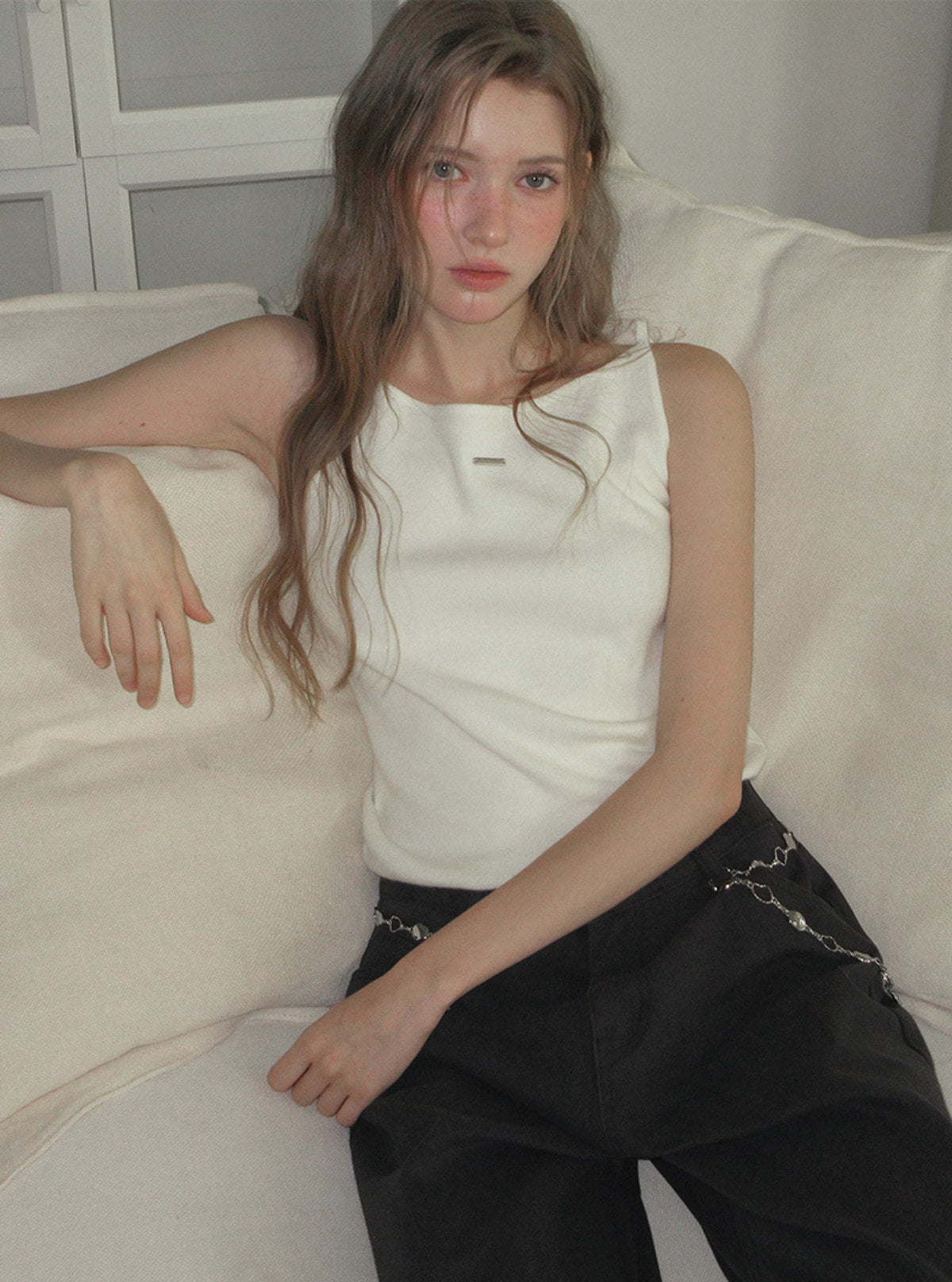 Kia basic halter sleeveless knit | View 11