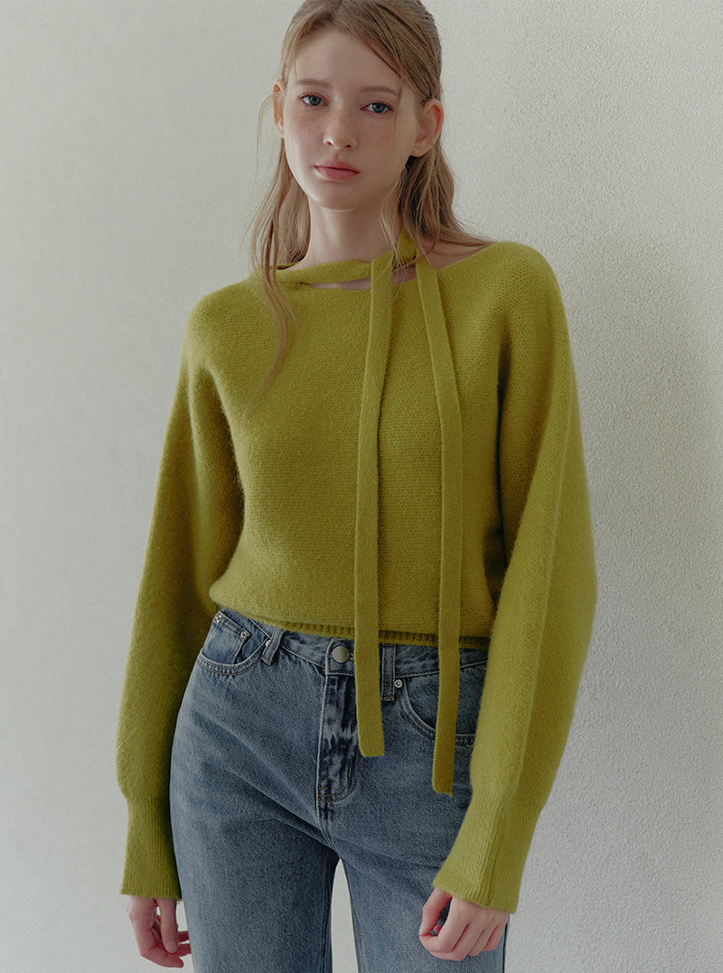 Hin one-off strap heavyweight long sleeve knit | View 6