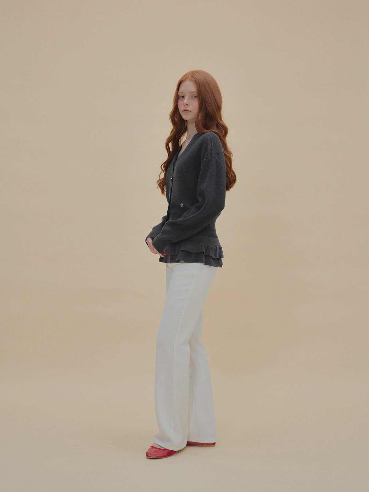 Pichu Puff V-Neck Cardigan
