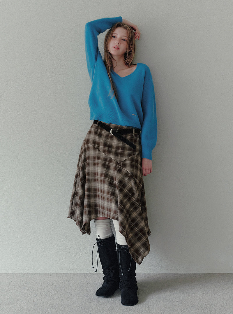 Cult V-neck vivid long sleeve knit | View 5