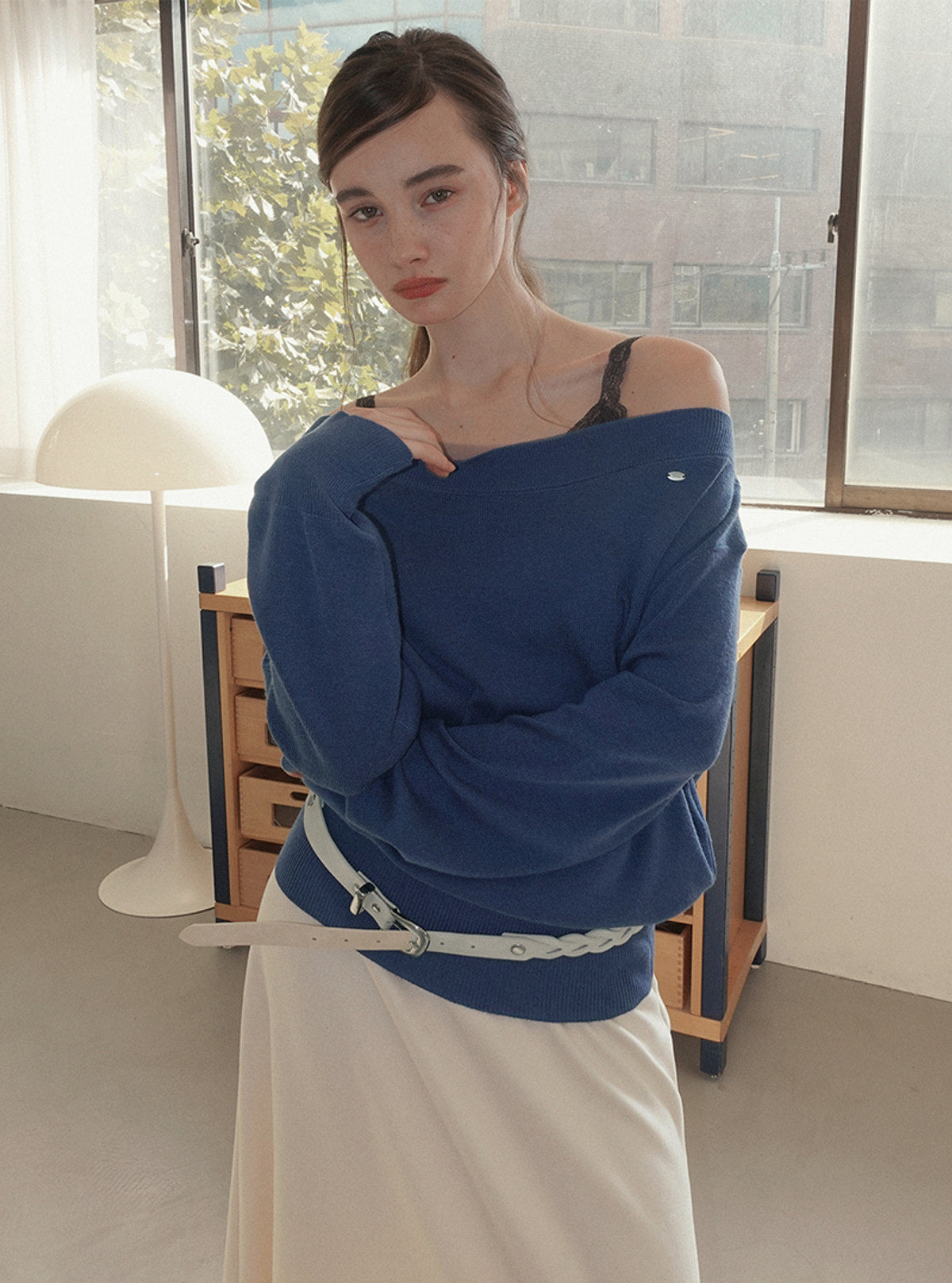 Noad off-shoulder long sleeve knit | View 3