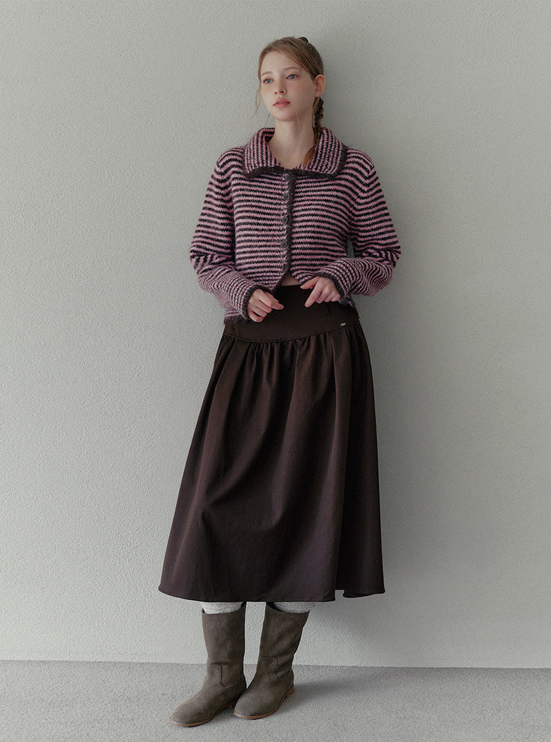Karen pleated long skirt (belt set) | View 7