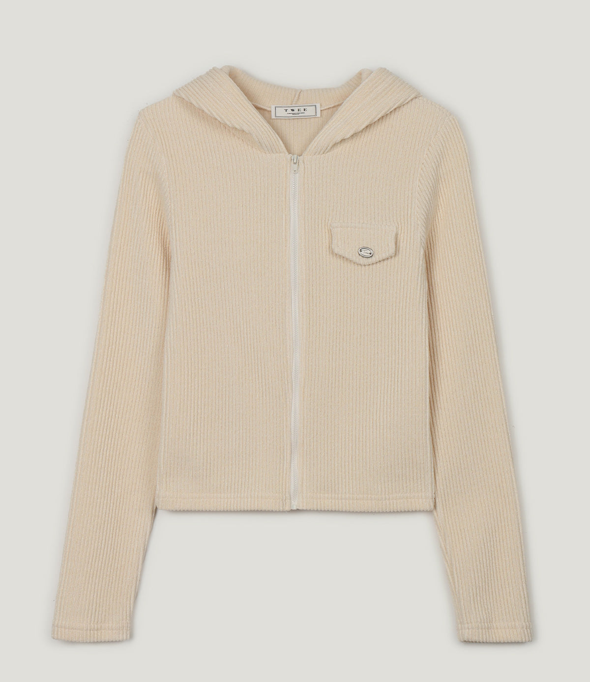 [TWEE] Vollen Hoodie zippé poche