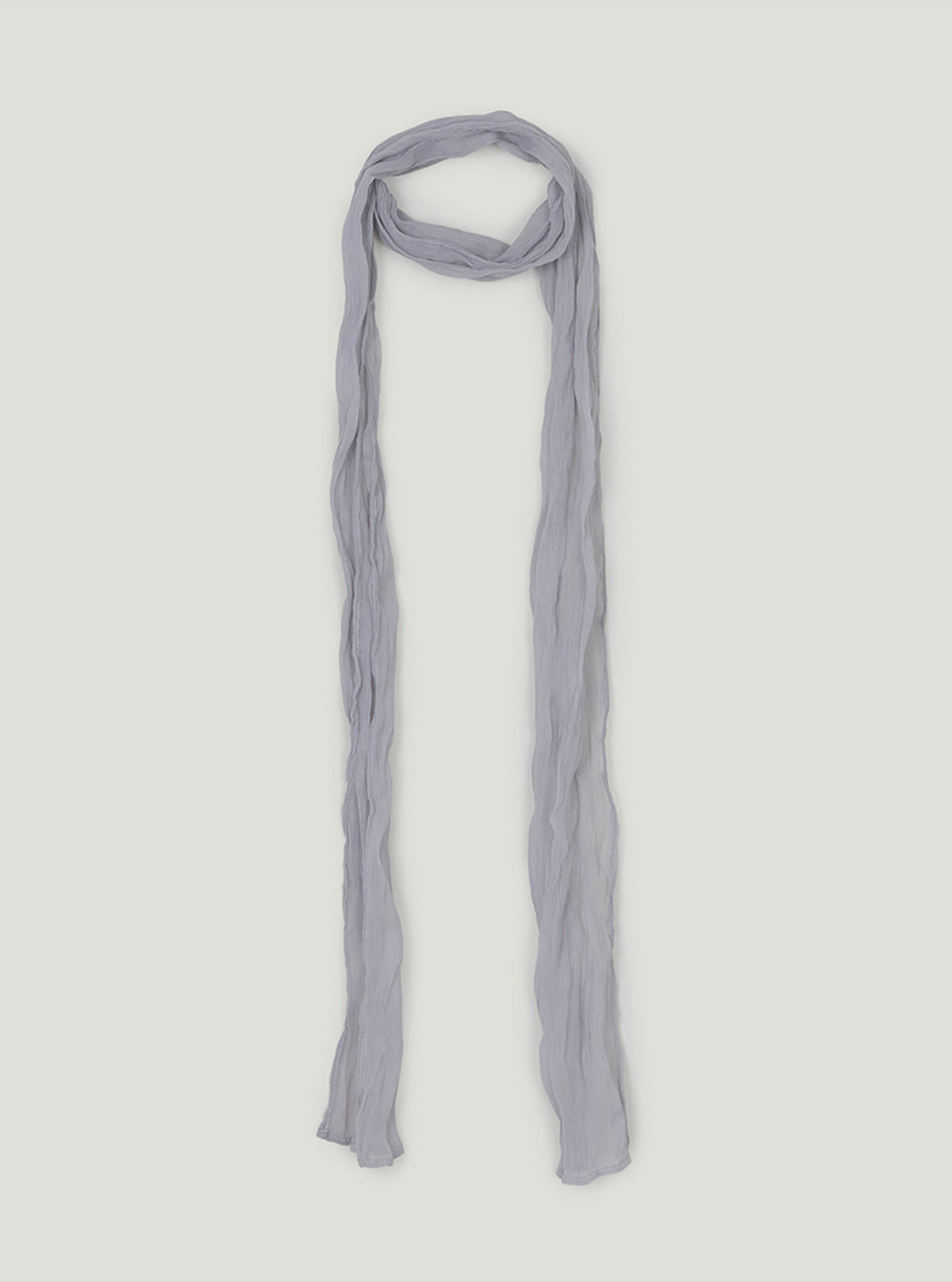 Billend wrinkle scarf | Light gray cutout