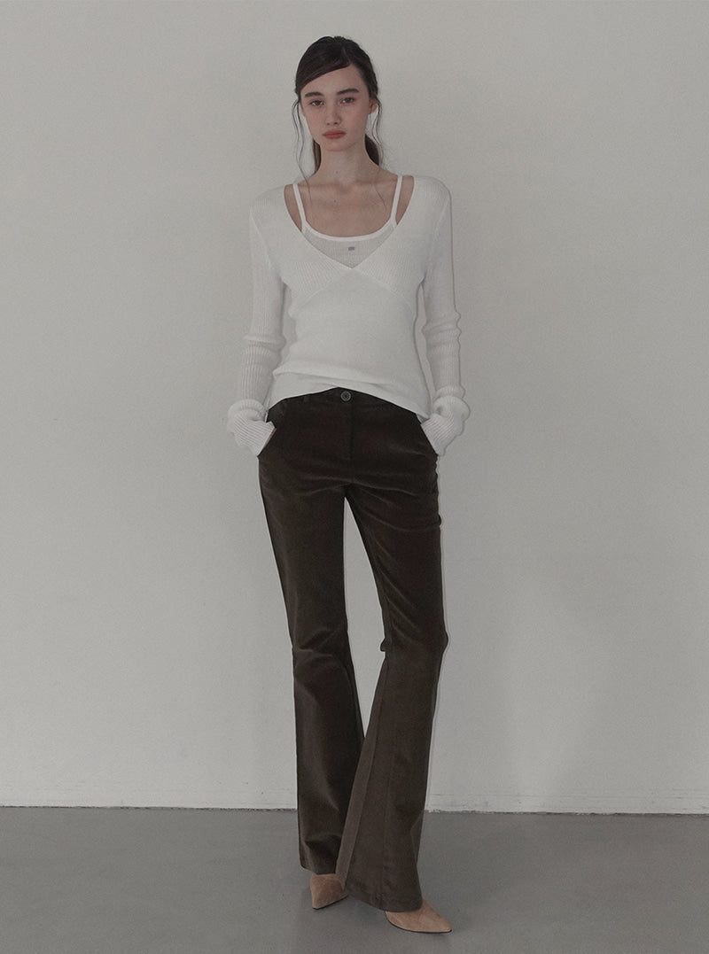 Polen sleeveless layered long sleeve knit | View 4
