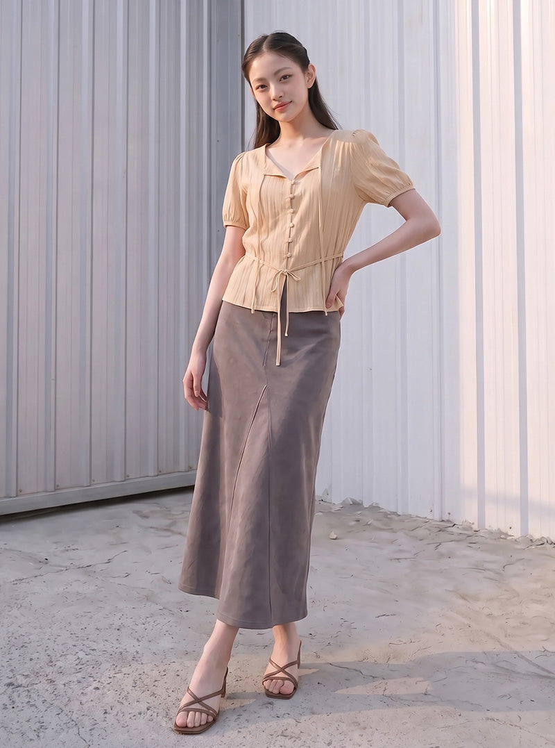 Roen panel mermaid long skirt | View 5