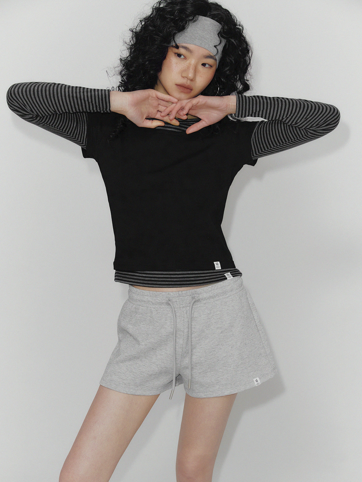 [TWEE] Boen ストライプ ボートネック長袖Tシャツ