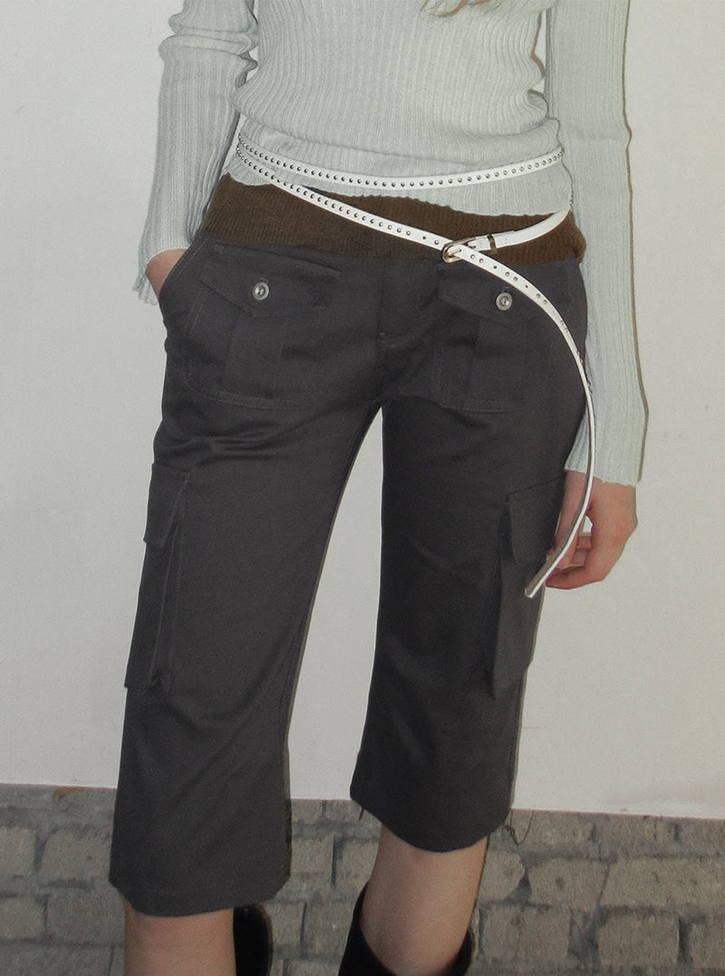 TWEE Polki stud thin double long belt | Product styling view 8