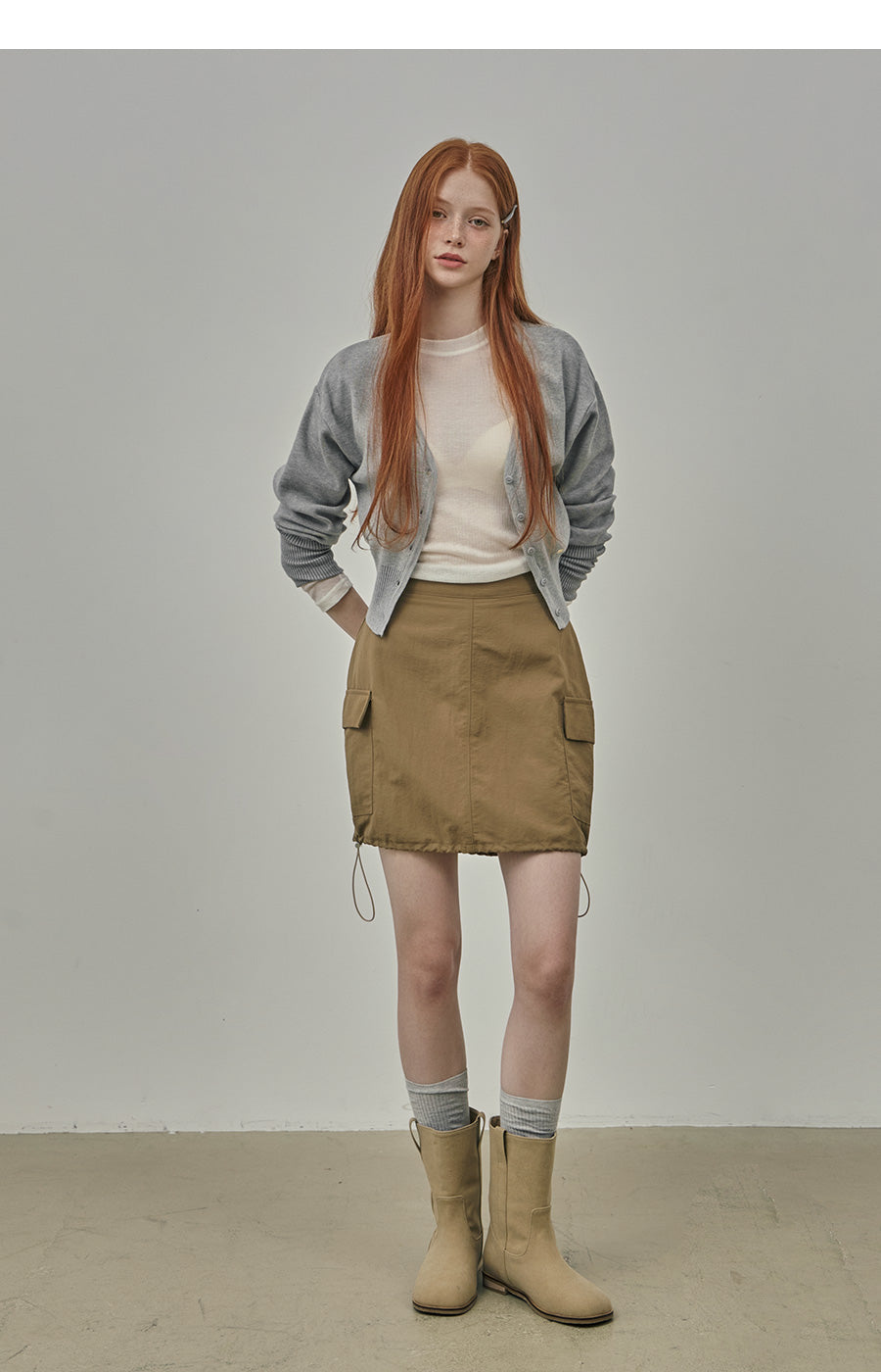 【TWEE】Anu Lovely Cardigan Basique à Col V