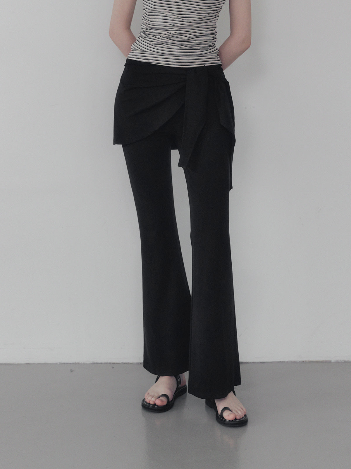 Nutz Layered Wrap Skirt Pants