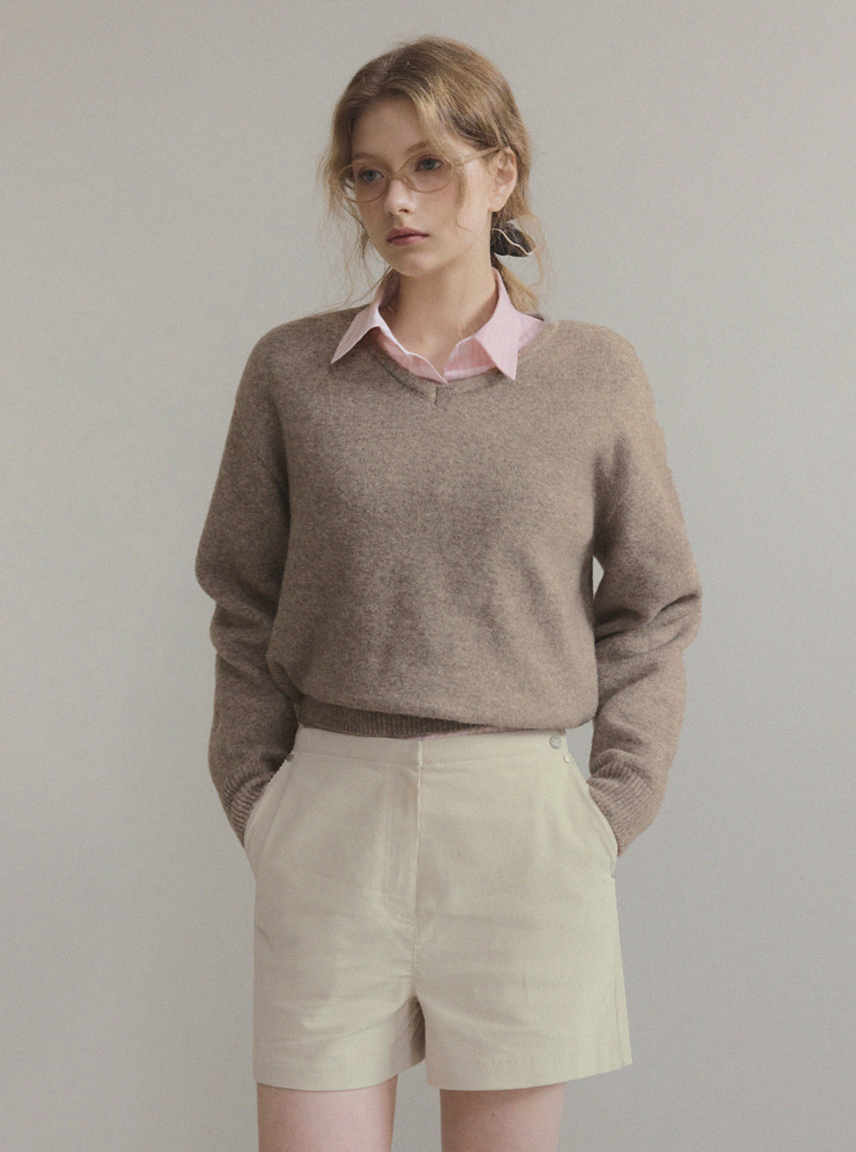 Lopt Rivet Corduroy Half Pants