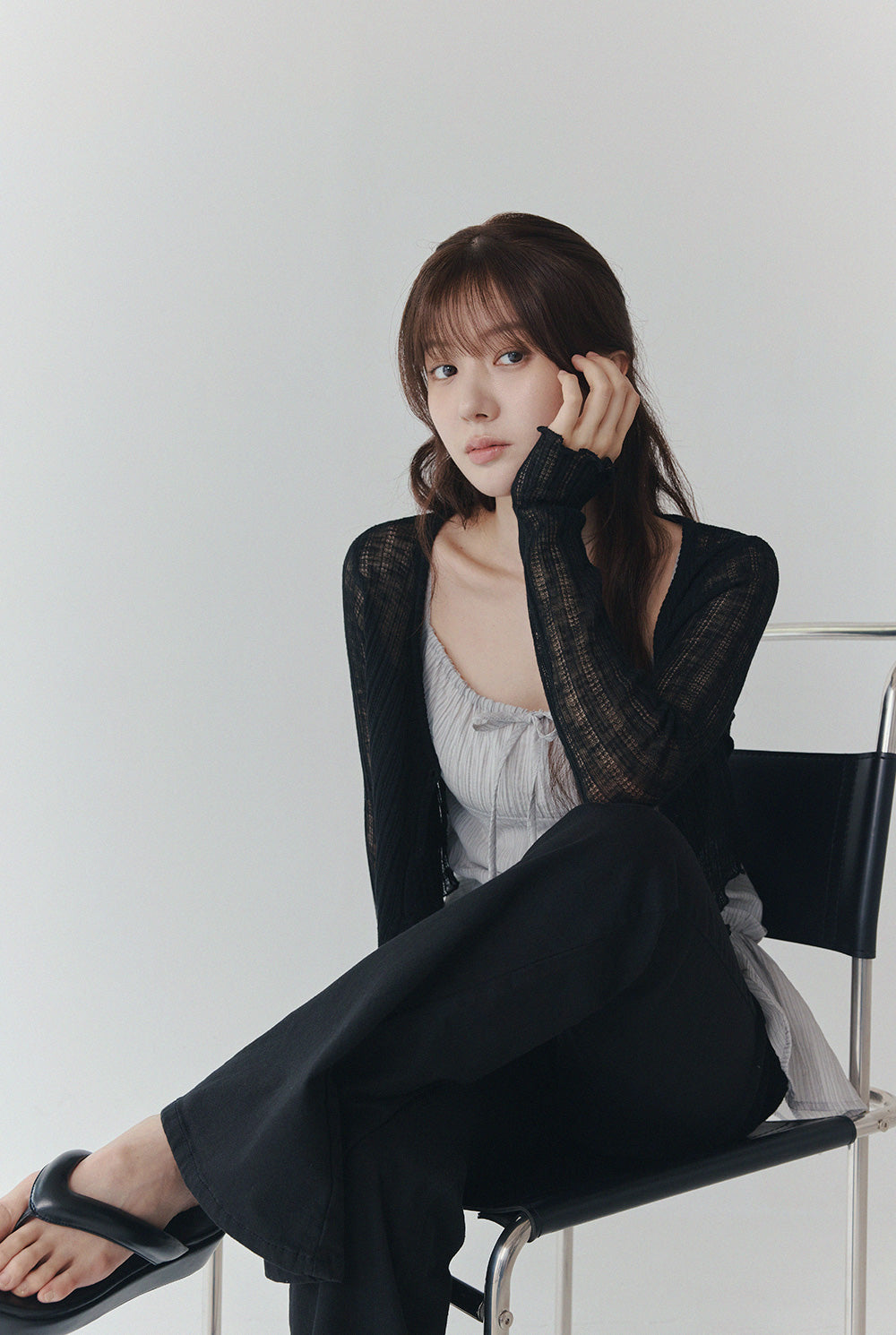 [TWEE] Cardigan d'été transparent à manches longues Mollin