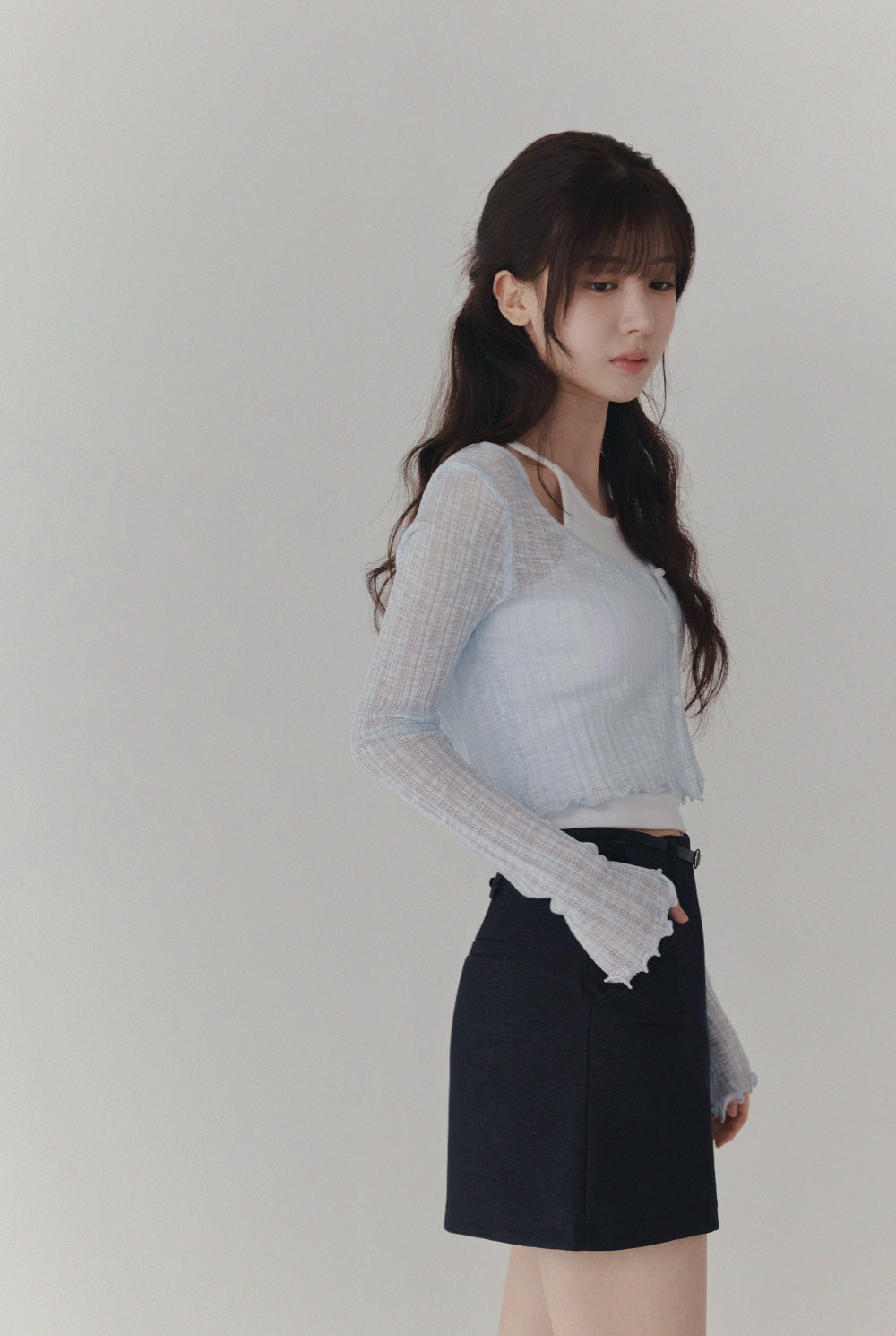 [TWEE] Cardigan d'été transparent à manches longues Mollin