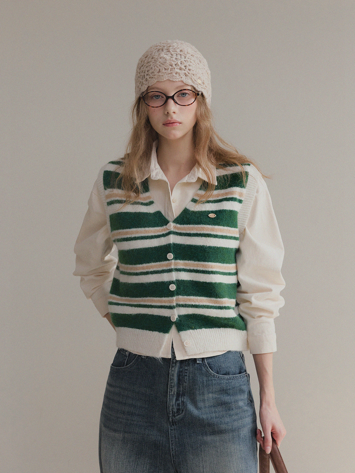 [TWEE] Idel Peach Pocket Langarmhemd