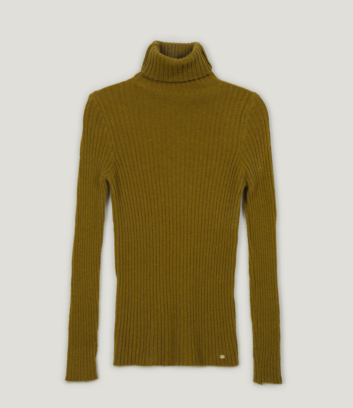 Believe Ribbed Turtleneck Knit Top