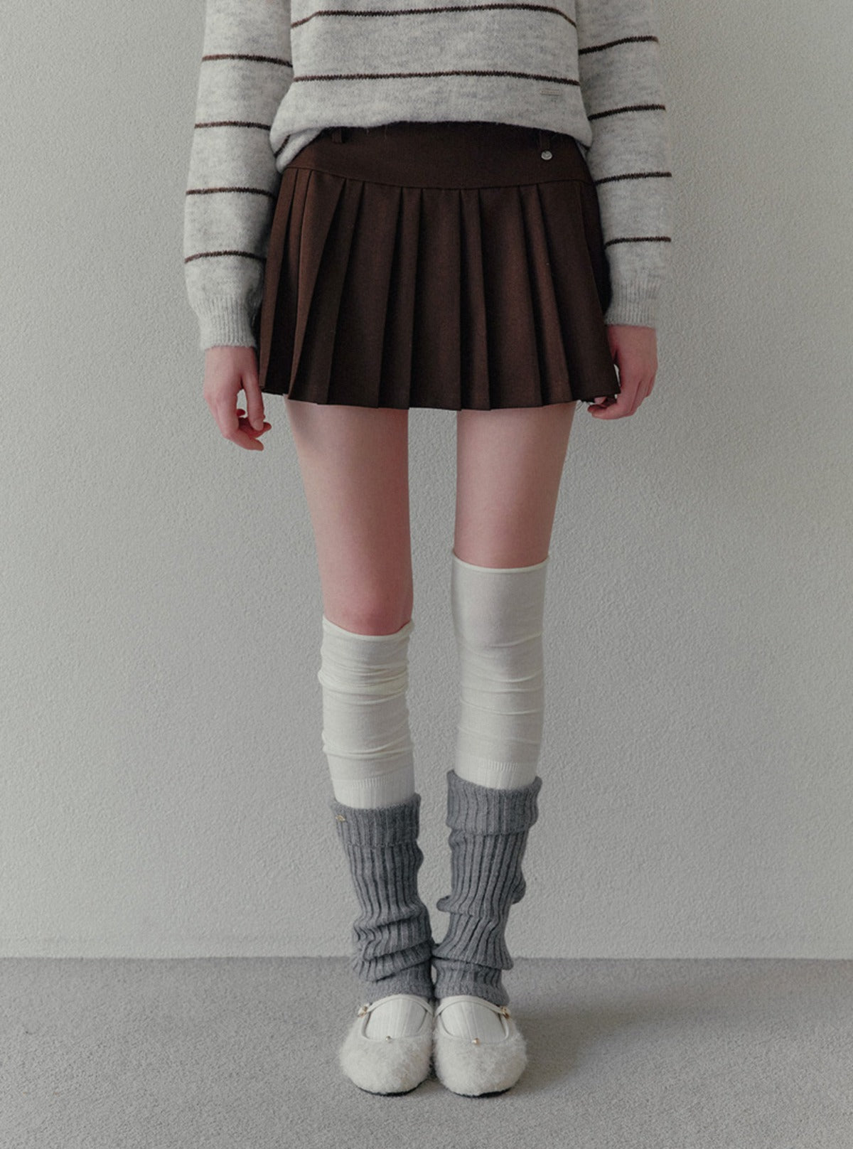 Izet pleated mini skirt | Main