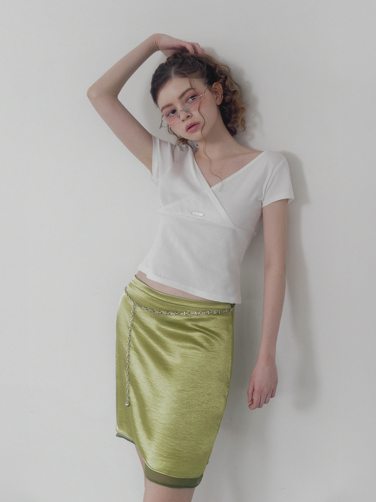 Palet v wrap short sleeve t-shirt
