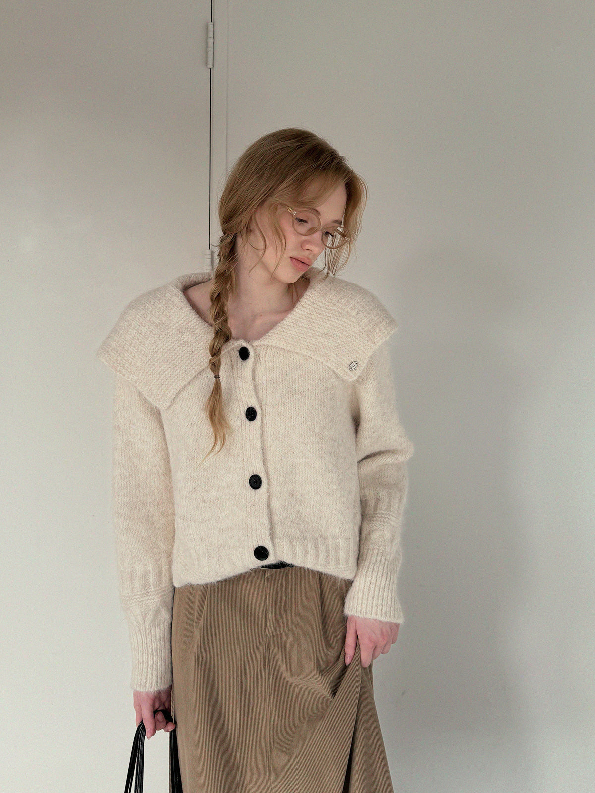 [TWEE] Áo Cardigan Len Cổ Thủy Thủ Thoải Mái