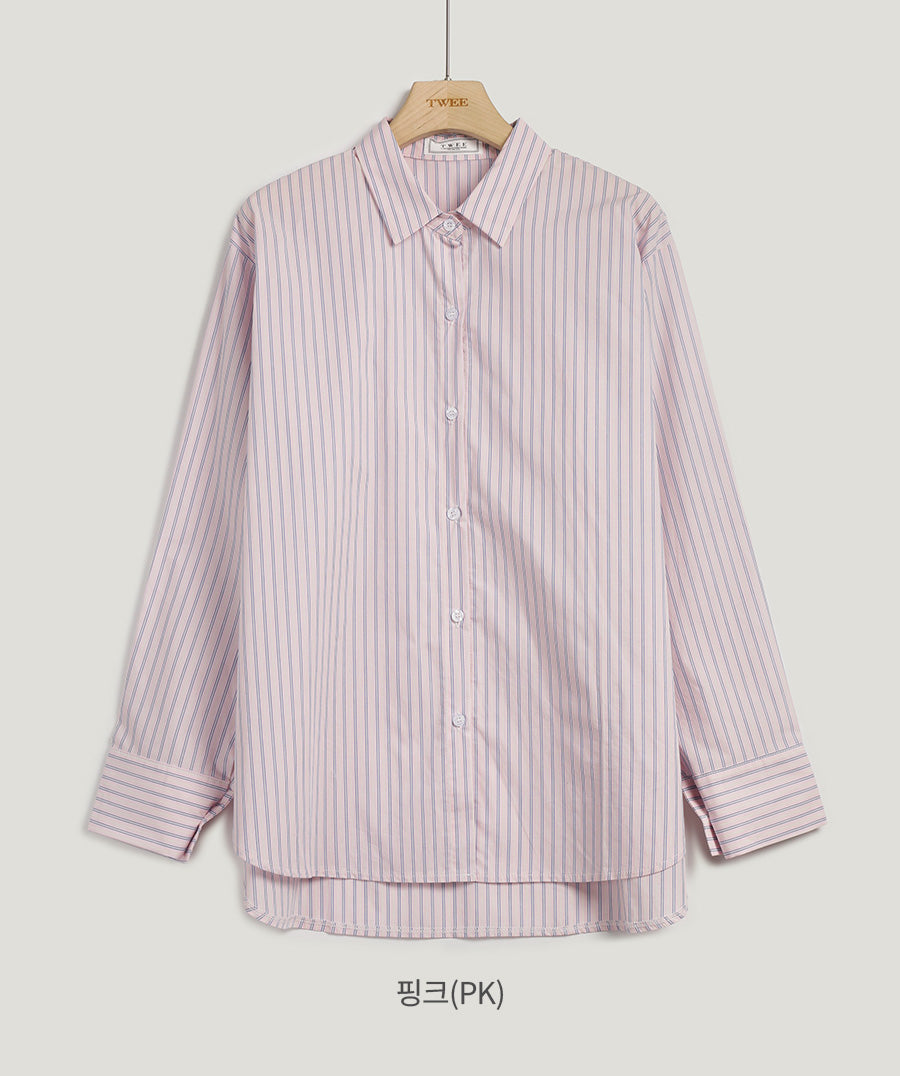 [TWEE] Áo Sơ Mi Powen Stripe Overfit