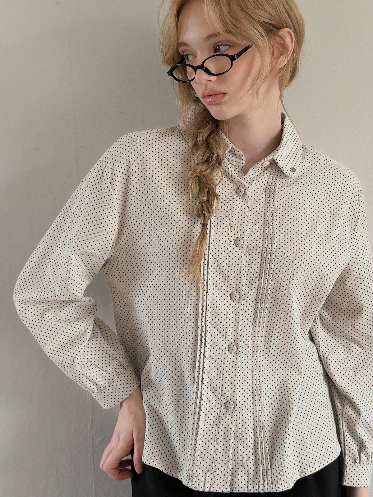 [TWEE] Blusa Linzl Dot Pintuck