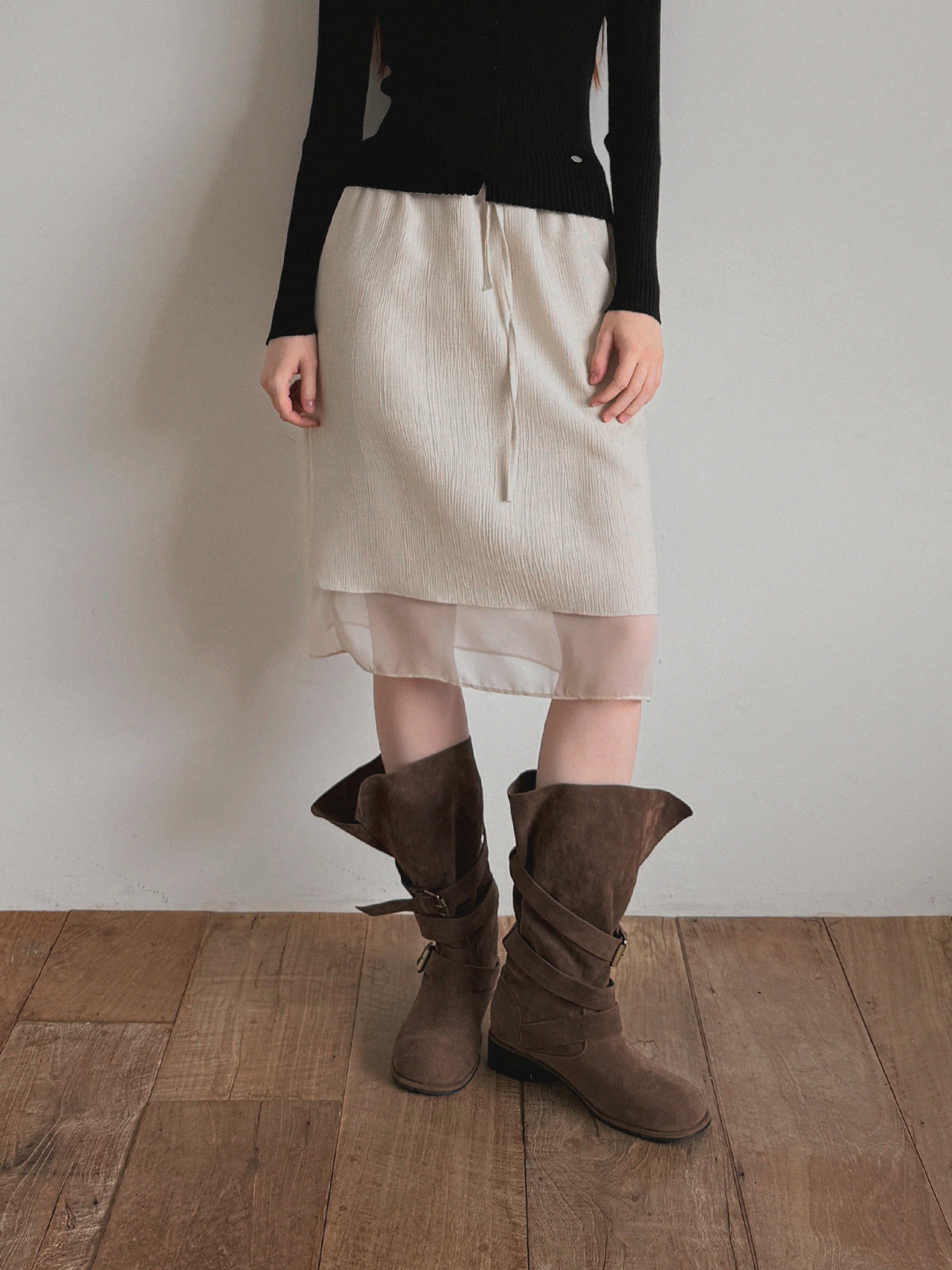 Astel Layered Midi Skirt