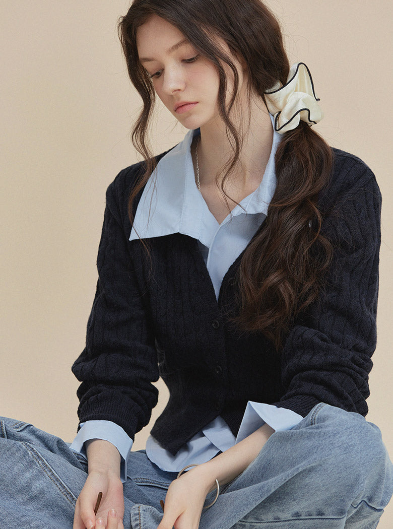 [TWEE] Süßes Angora Strickcardigan