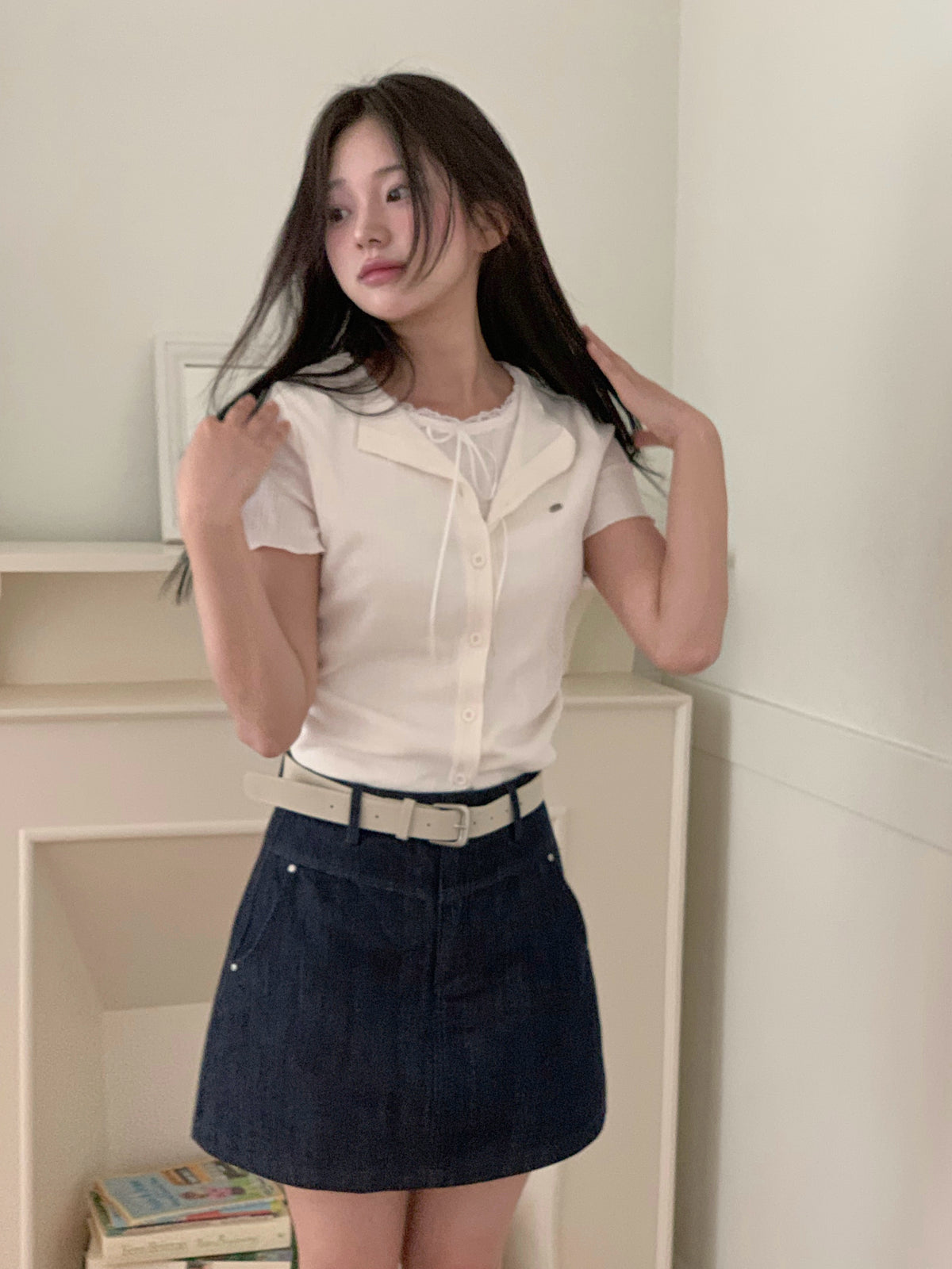 Poiner Layered Ribbed Short-Sleeve T-Shirt