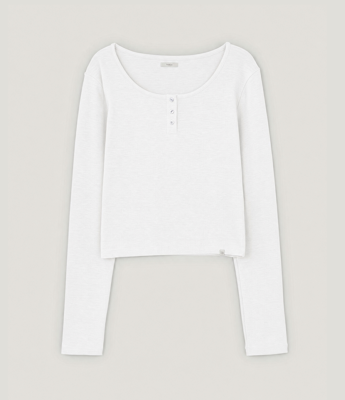 [TWEE:B] Leon henley U-neck long sleeve T-shirt
