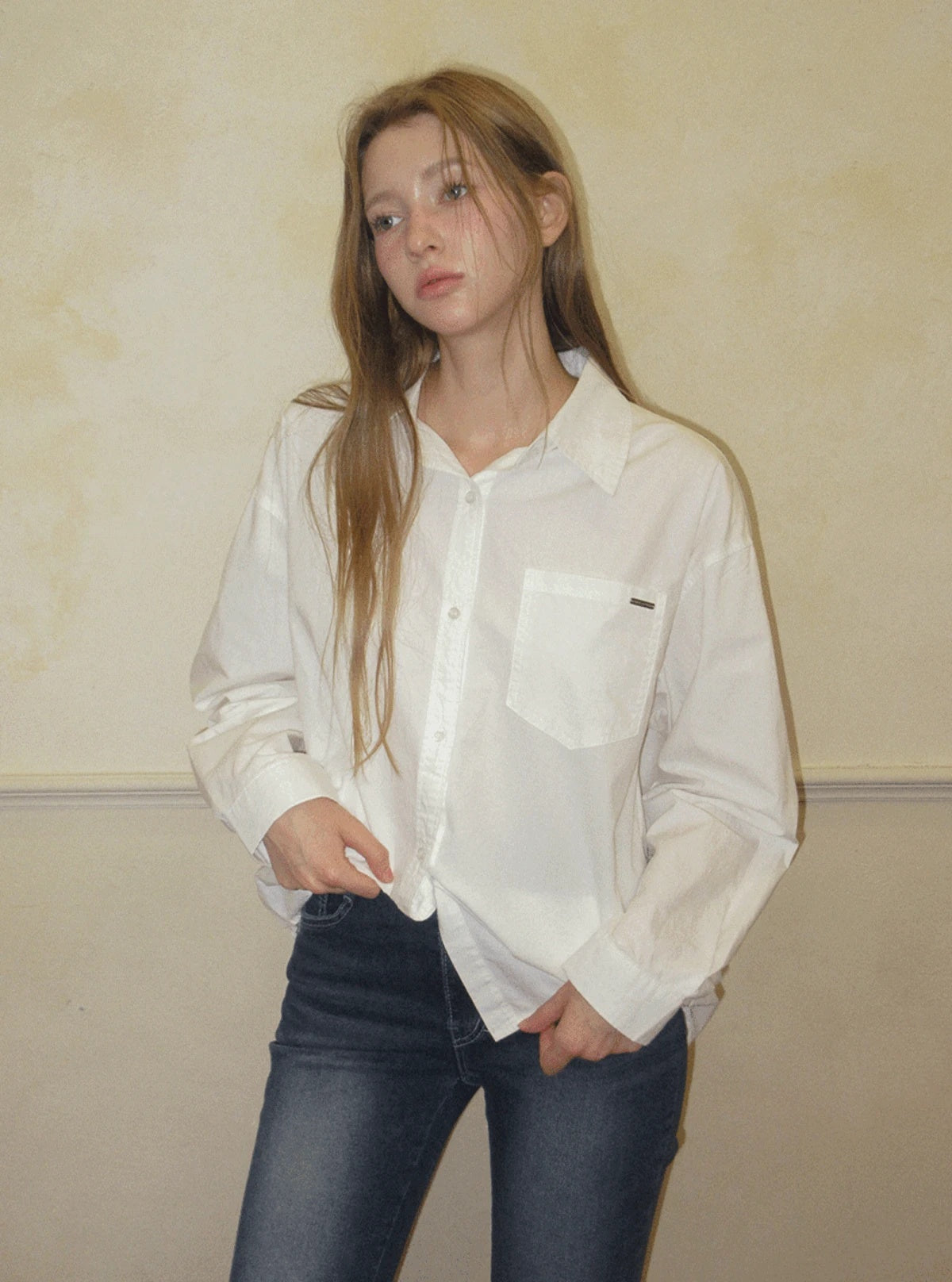 TWEE Patter basic pocket long sleeve shirt | Main product image