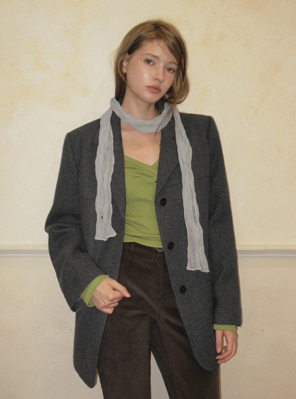 TWEE Denz classic oversized long sleeve jacket | Main product image