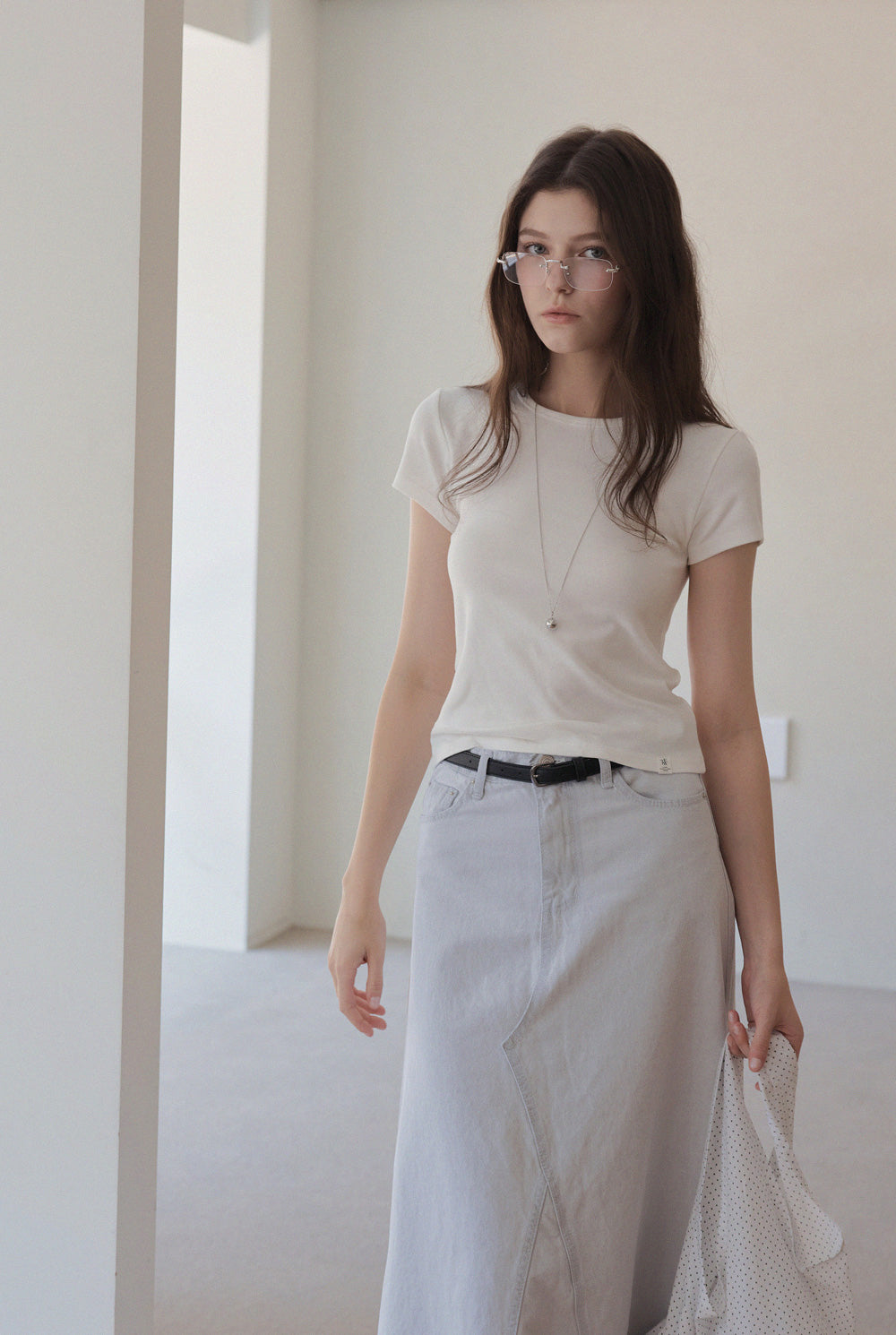 [TWEE] Earlit Basic Rundhals Kurzarm-T-Shirt