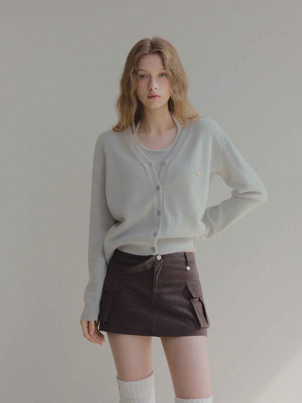 Diar Halter Layered Knit