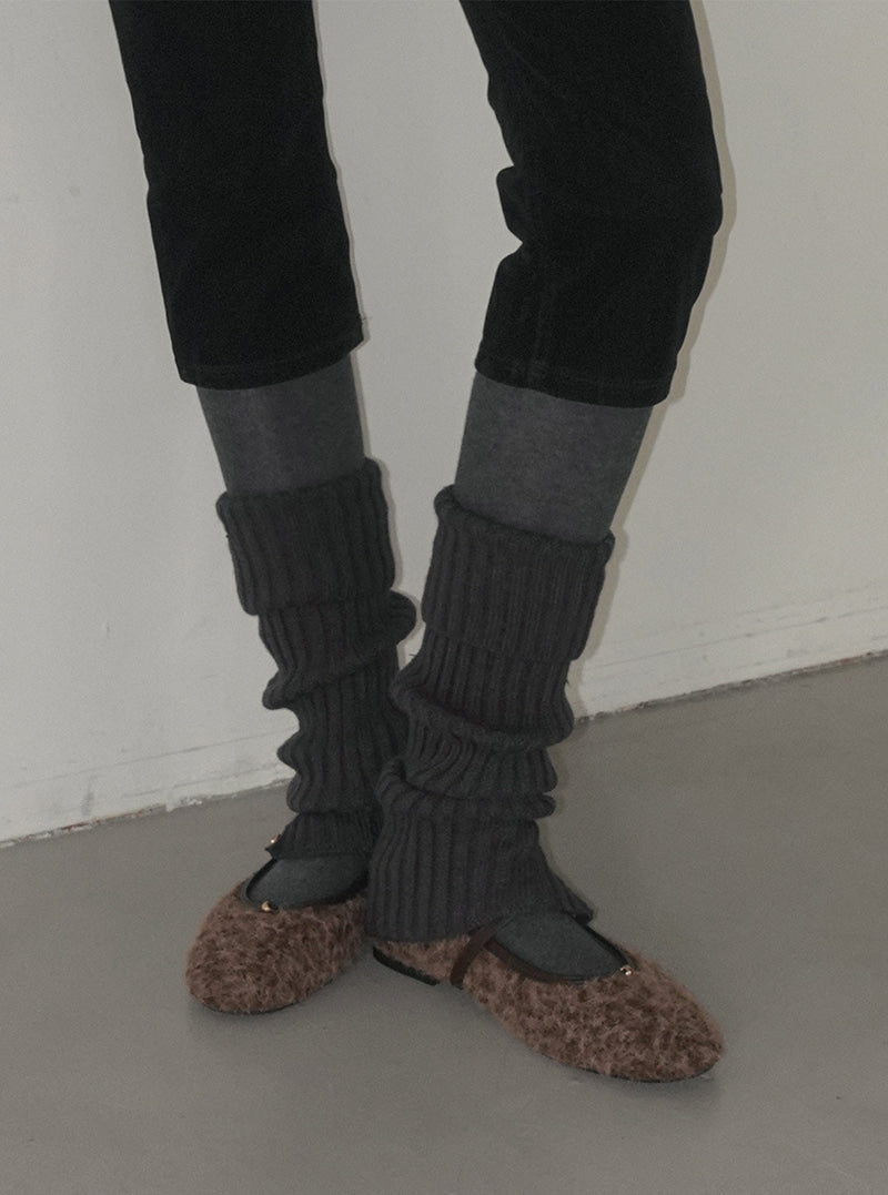 Wadin folding knit leg warmers | View 6