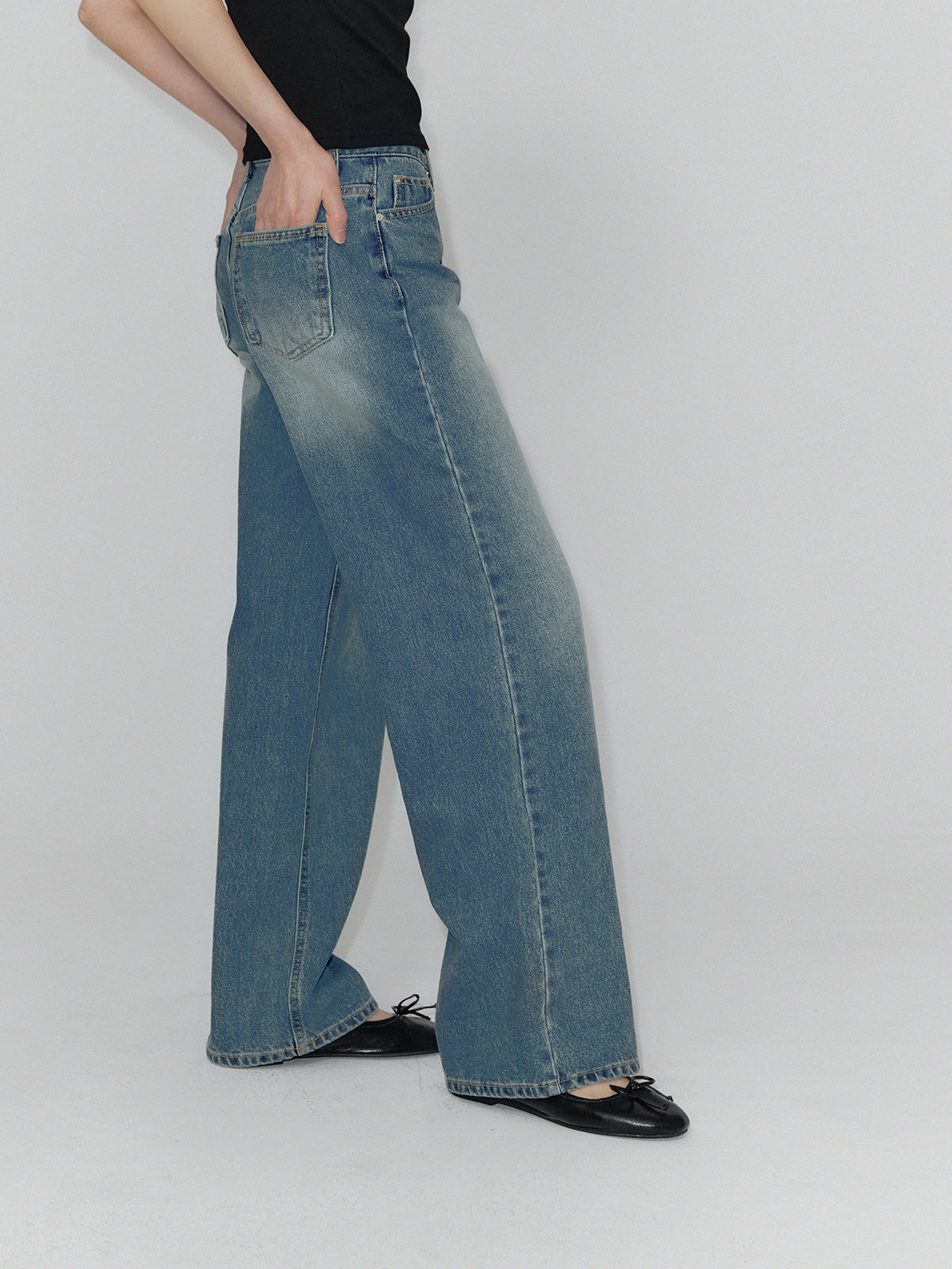 [TWEE] Quần Jeans Dài Ống Suông Indie