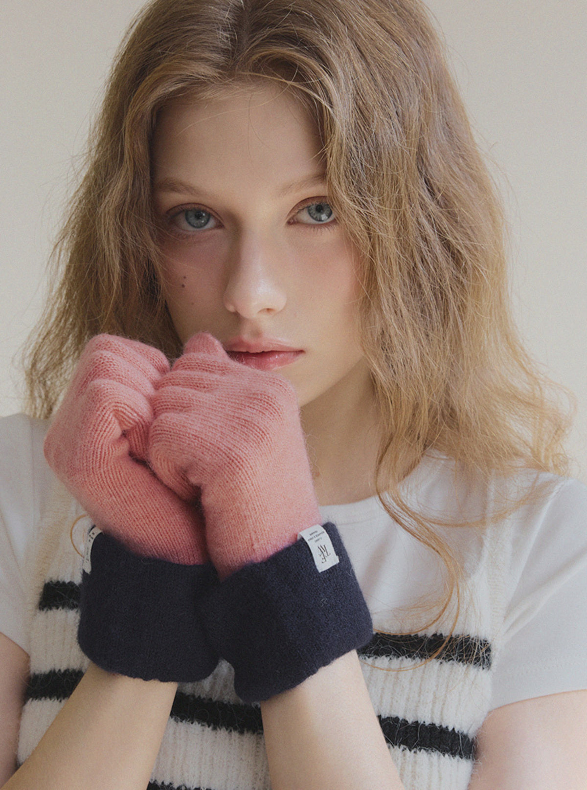 Kaend Contrast Fingerless Gloves