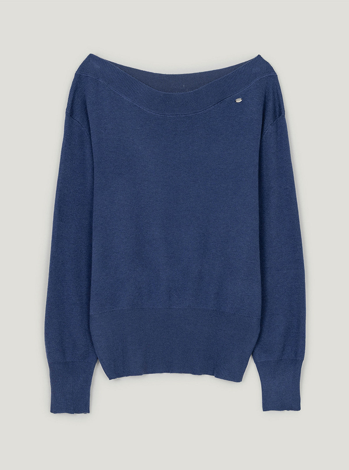 Noad off-shoulder long sleeve knit | Blue cutout