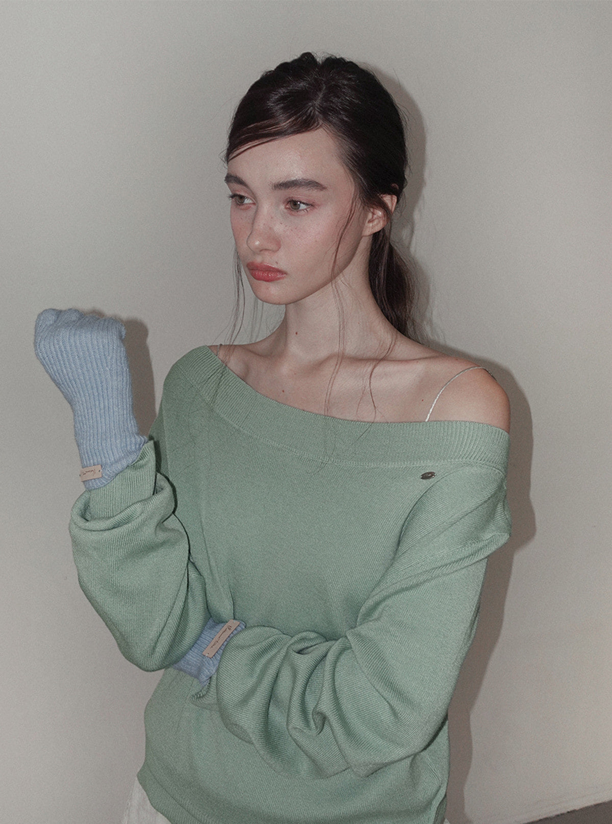 Noad off-shoulder long sleeve knit | View 8