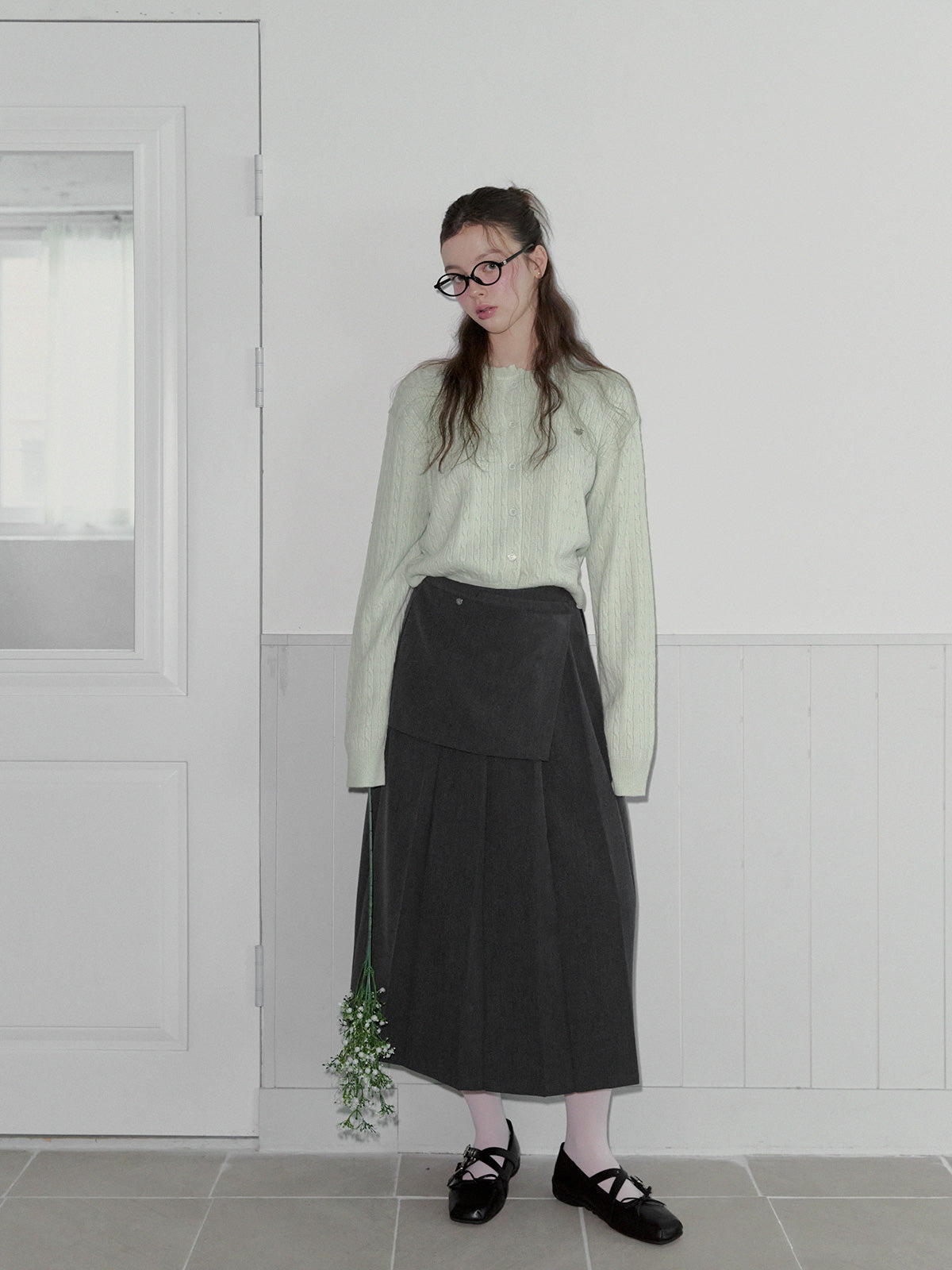 [TWEE] Chân váy dài xếp ly nhiều tầng Mio