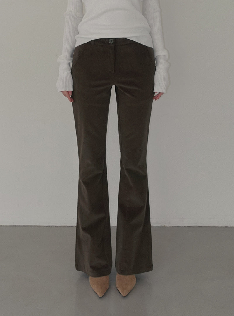 Denve corduroy semi bootscut long pants | View 19