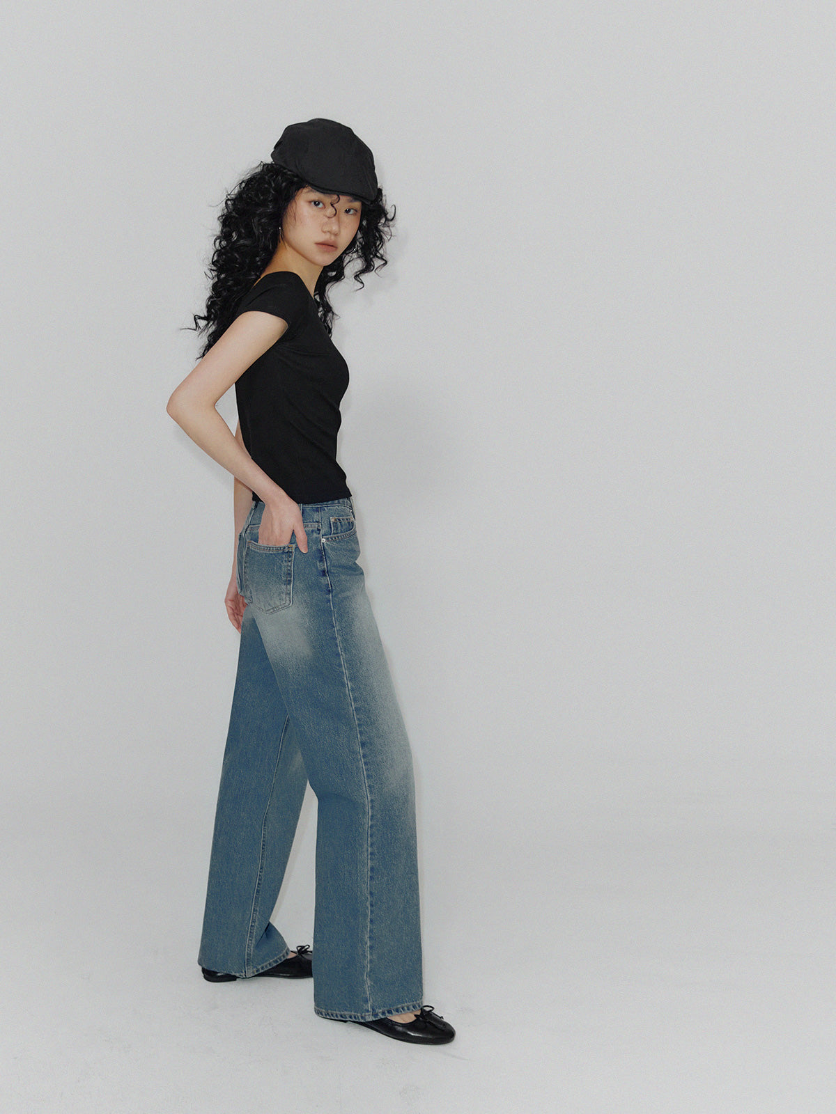 [TWEE] Quần Jeans Dài Ống Suông Indie