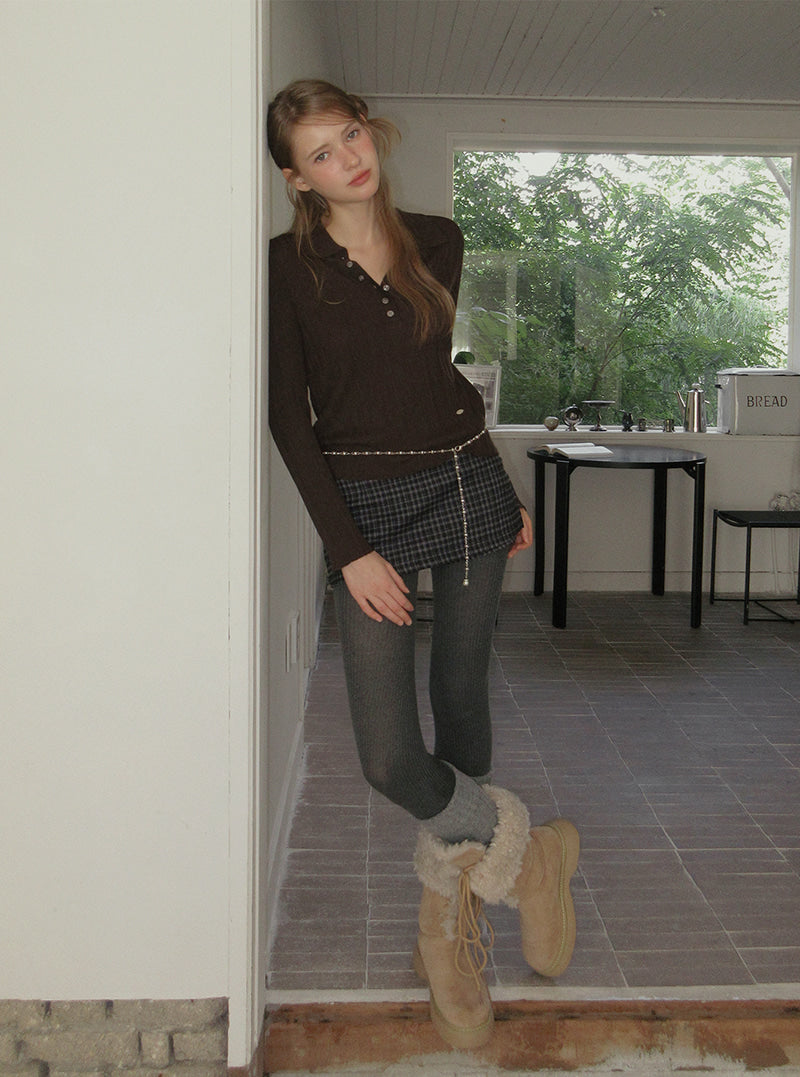TWEE Rose pearl ring chain belt | Product styling view 6