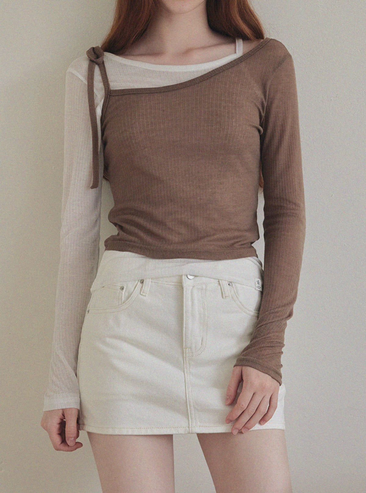 Moti Basic Cotton Low-Rise Skirt
