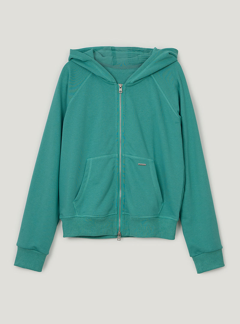 TWEE Wedgis mint hood zip-up | Mint product-only view