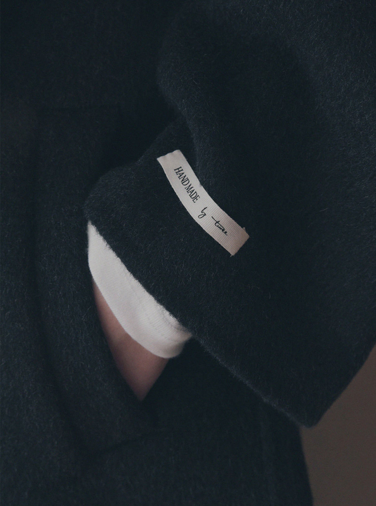 Poiten Balmacaan Handmade Long Coat (Strap Set)
