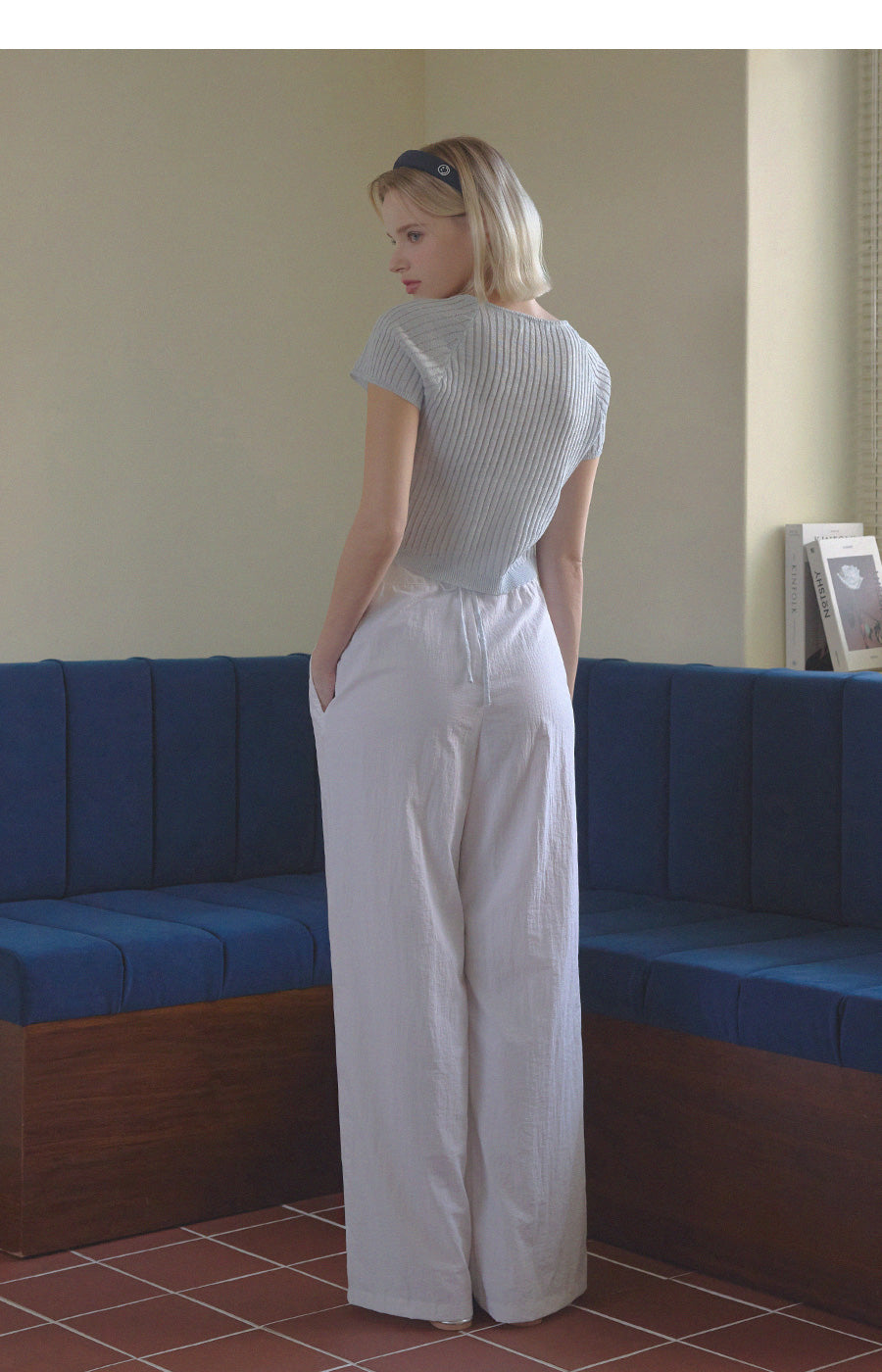 Tolia Back Ribbon Square Knit