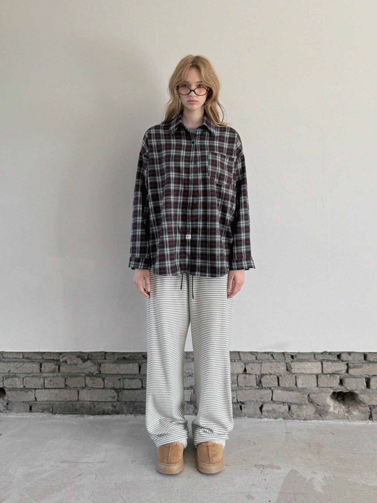 [TWEE] Camicia Oversize Riet Check