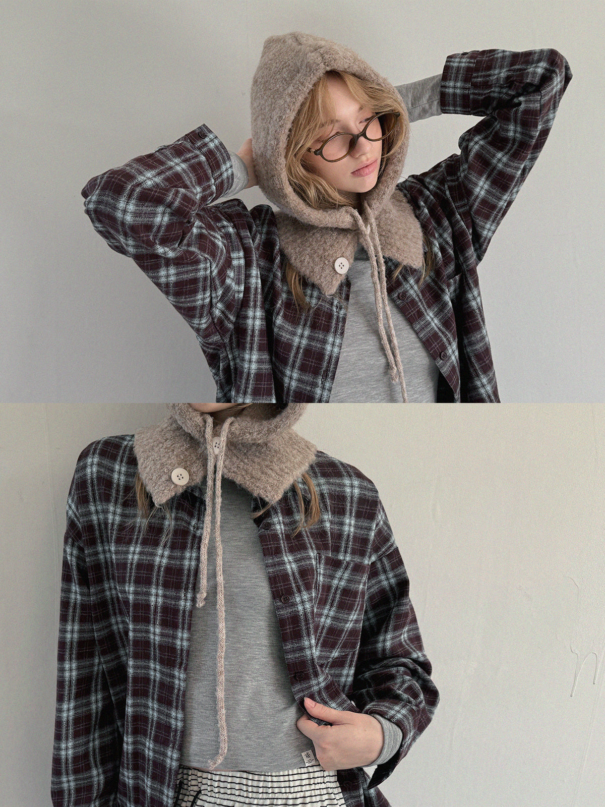 [TWEE] Camicia Oversize Riet Check