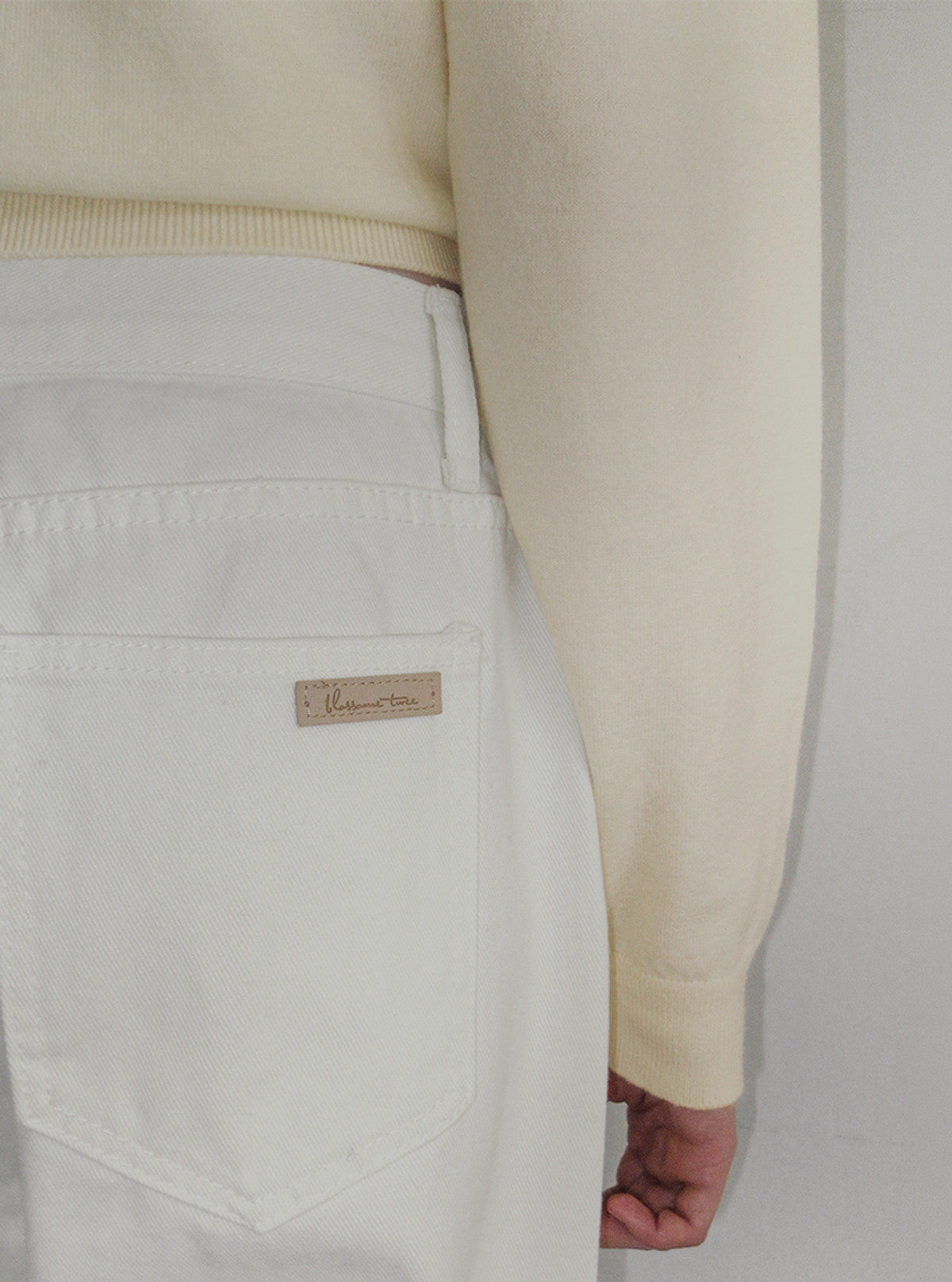 TWEE Pellit basic semi-wide long pants | Product styling view 13