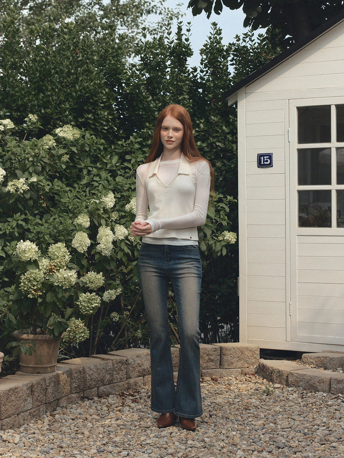 [TWEE] LucyLiu T-shirt Trasparente Girocollo